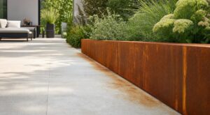Terrasse claire : ce que les paysagistes ont découvert sur l’acier corten peut vous coûter très cher