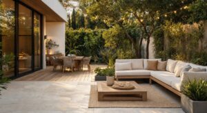 Terrasse en composite foncé : ces deux matériaux qu'on croyait démodés vont la remplacer chez les paysagistes dès 2026