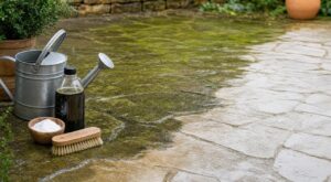 Terrasse glissante, mousse partout : cette astuce naturelle à moins d’1 € l’élimine sans frotter en 48 h chrono