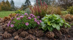 Vivaces abîmées par les pluies de septembre : ce déchet tombé des conifères change tout si vous le glissez au pied