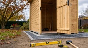 Abri de jardin : cette étape au sol avant d'ouvrir le carton que les poseurs font sauve votre porte à l'automne