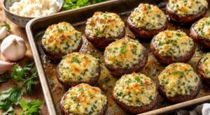Apéro : ces champignons farcis ail-persil-fromage frais restent secs sans ce geste clé au four