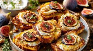Apéro : fini les toasts qui ramollissent, cette astuce de double cuisson donne des mini croques au chèvre-figue