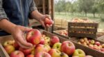 Avant de stocker les pommes en cagette pour tout l'hiver : c'est l'état de la queue qui décide de leur garde chez les maraîchers