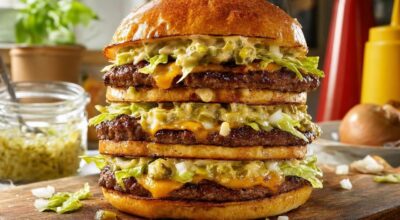 Ce burger maison façon Big Mac : la sauce cornichon et la technique 3 étages qui rendent le drive impossible