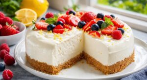 Ce cheesecake sans cuisson à la texture nuage qui reste croquant grâce à ce geste méconnu quand le four reste interdit