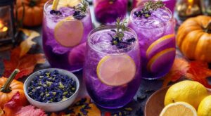 Ce mocktail d'Halloween violet sans colorant, à base d'un seul ingrédient naturel, va remplacer le jus d'orange au sirop