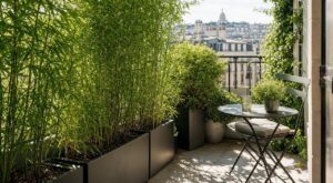 Deux voisins ont le même balcon plein sud : un seul a fait baisser la température de 4 °C en plein été grâce au bambou Fargesia
