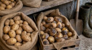 J'ai arraché mes pommes de terre mi-octobre : en janvier, une simple erreur sur les fanes avait fait pourrir la moitié de la récolte