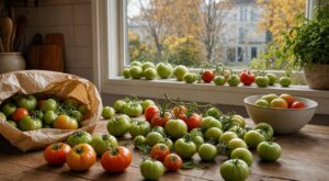 Les anciens ne jetaient jamais leurs tomates vertes en octobre : 3 gestes très simples dans la maison suffisaient à les faire rougir