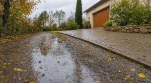 Les paysagistes n'en peuvent plus de le répéter : ce n'est pas la pluie qui inonde l'allée en octobre, mais ce blocage sous les graviers