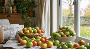 Mon voisin rentre ses tomates encore vertes dès les nuits à 10 °C en octobre : une méthode toute simple les fait mûrir au salon
