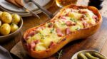Raclette : cette courge entière au four, au fromage et jambon, est plus fondante, sans appareil ni odeur chez vous