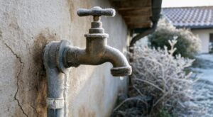 Robinet extérieur qui ne goutte pas : cette erreur d'hiver finit par fissurer le mur sans prévenir