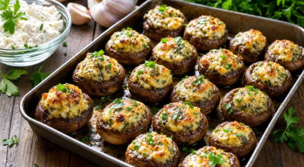 Vos voisins sonnent pour l'apéro ? Ces champignons prêts en 30 min avec 3 ingrédients du frigo sauvent la soirée