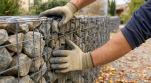 Votre muret en gabions : ce geste de 10 secondes avant l'automne que les maçons font pour éviter des dégâts coûteux